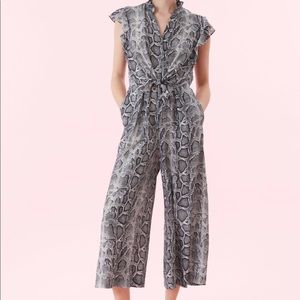 Rebecca Taylor Snakeskin Jumpsuit